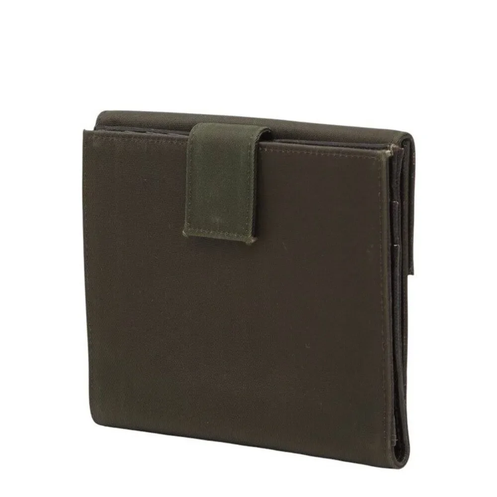 Prada Triangle Logo Plate Bi-fold Wallet